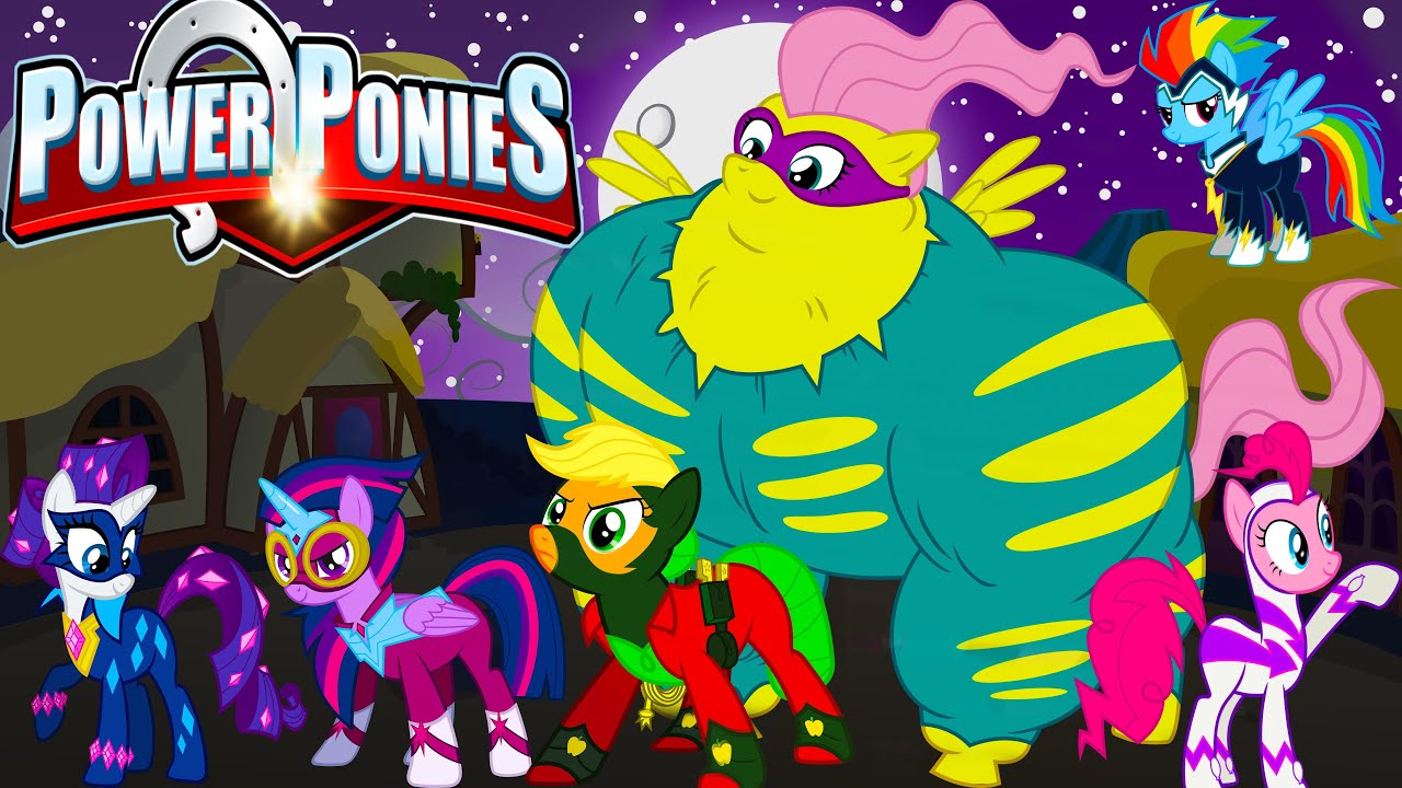 My Little Pony Mane 6 Transforms into Power Ponies - MLP 