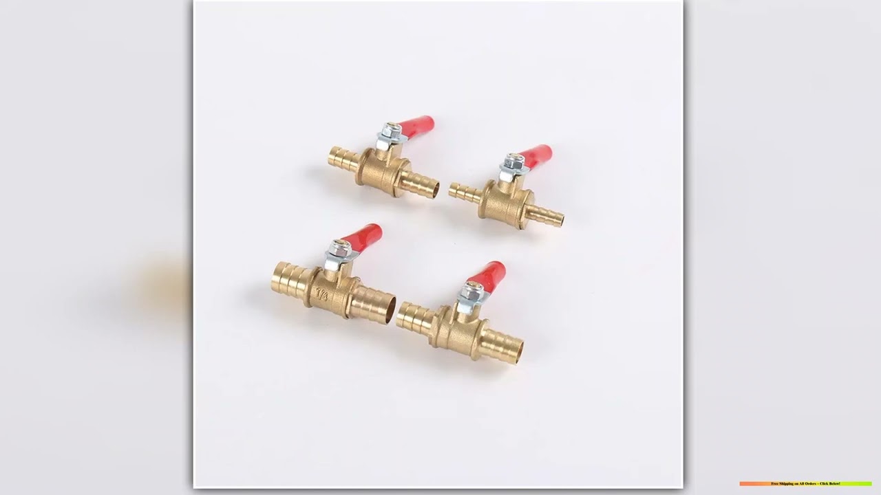 6mm 8mm 10mm12mm Ball Faucet Shutoff Ball Valve Hose Barb Inline Water Oil Air Gas Fuel Line Small