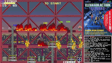 Elevator Action Returns 1cc (Edie, hardest difficulty) - 355,700