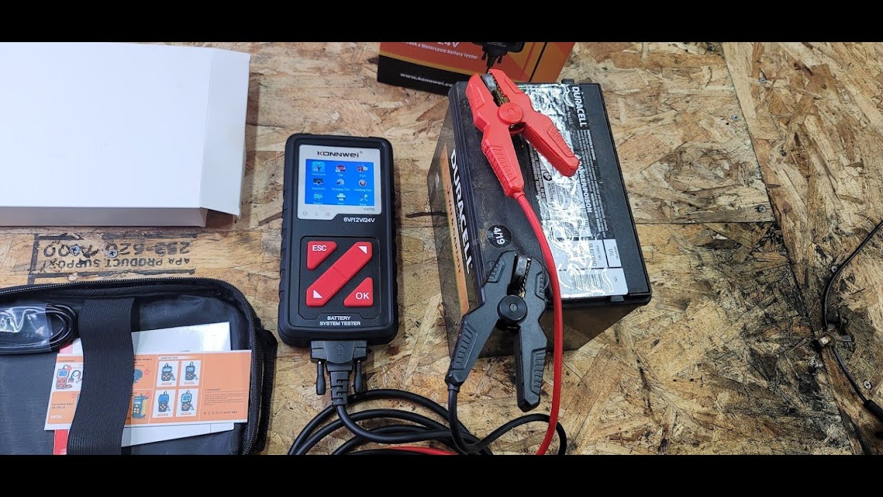 Konnwei KW710 Car Truck Motorcycle Battery Tester Tool YouTube