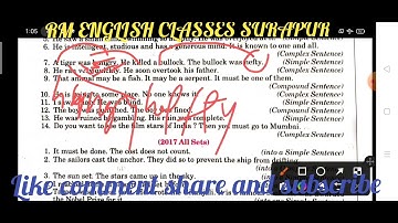 Synthesis all sets 2016 from excellent book Class 12 solved by Ramesh Sir