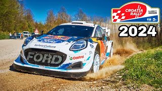 Highlights, Best Stunts, Crashes, Big Jumps  WRC Rally Croatia 2024
