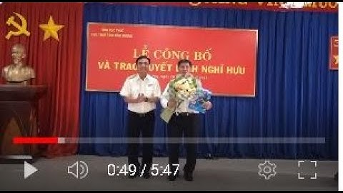 Lễ trao quyết định nghỉ hưu của Anh Lê Thành Quý - phó Cục trưởng Cục Thuế