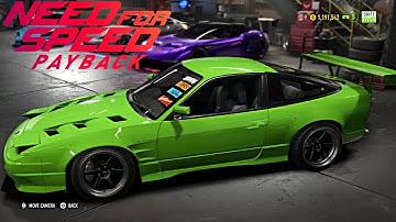 Need For Speed Payback | 240SX S13 Widebody Drift Car, Full Customization, Bumper Delete, and More!