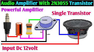 Build a Powerful Amplifier with 2N3055 Transistors || High-Power Sound: 2N3055 Amplifier Project