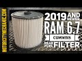 2019 and Newer Ram Diesel 6.7 Cummins rear fuel filter replacement
