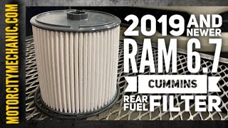 2019 and Newer Ram Diesel 6.7 Cummins rear fuel filter replacement