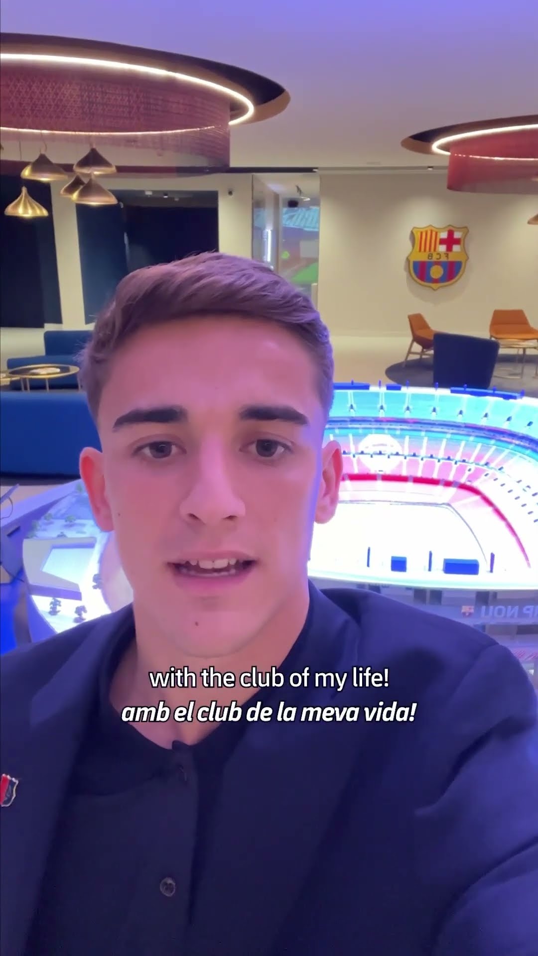 A message from Gavi to you ? #fcbarcelona #shorts #gavi