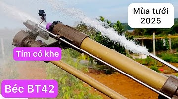 Nâng cấp béc BT42 với bộ họng phun tím có khe mùa tưới cà phê 2024-2025