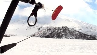 Snowkite En El Volcan Lanin 2013