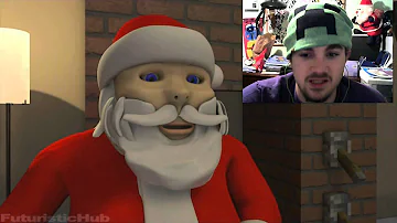 JaxCraft Reacts To Futuristic Hub-Santa In Minecraft-SO MUCH VIOLENCE!