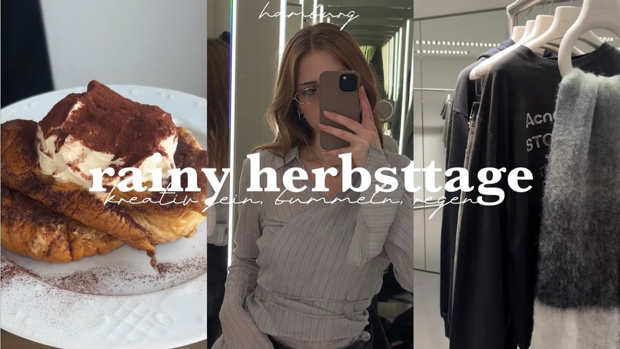 gemütlicher herbstvlog 🍁🧁 | kreatives, regen, bummeln | VLOG