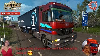 Euro Truck Simulator 2 (1.36) 

Mercedes Actros MP1 Delivery to Kalmar Sweden DLC Scandinavia by SCS Software Schwarzmuller Trailer DLC by SCS Naturalux Graphics and Weather + DLC's & Mods

Support me please thanks
Support me economically at the mail
vane