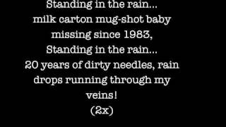 Video thumbnail of "Billy Talent - Standing in the Rain LYRICS"