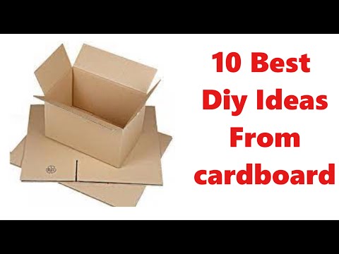 10 Best Diy ideas from Recycled Cardboard/Craft ideas