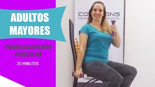 EJERCICIOS para ADULTOS MAYORES | Fortalecimiento de músculos y articulaciones