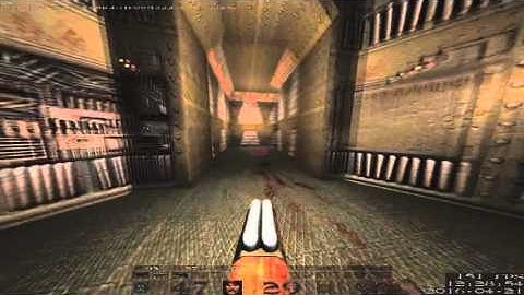 Quake 1 E1M1 100% Nightmare (Darkplaces graphic mod)