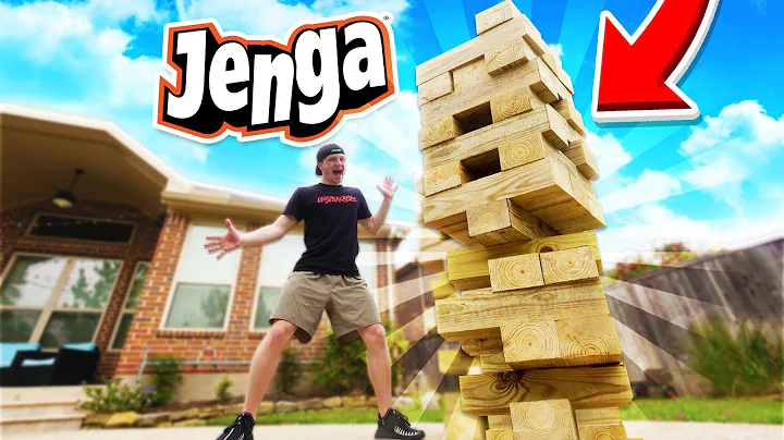 WORLD’S BIGGEST JENGA CHALLENGE! (500+ POUNDS)