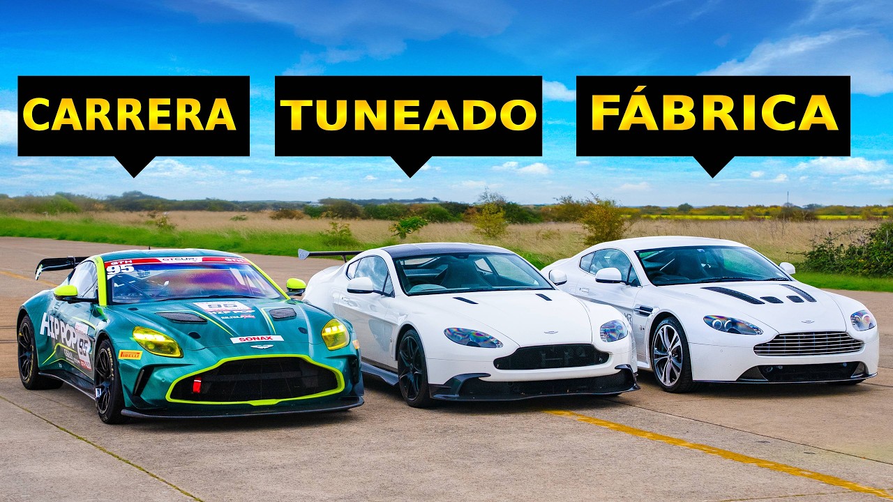 ARRANCONES Aston Martin ¿DE VERDAD SON RÁPIDOS los autos de carreras?