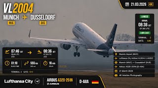 Brand New Lufthansa City A320neo | Munich Departure | 4K