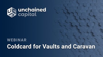 Coldcard For Vaults and Caravan