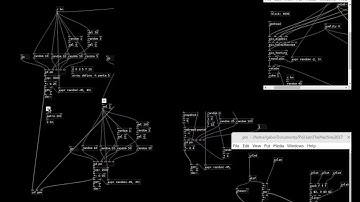 4 voices audiovisual IDM in Pure Data (short demo)