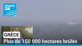 Plus de 150 000 hectares brûlés en Grèce : 13 ème jour de lutte contre un feu au Nord-est