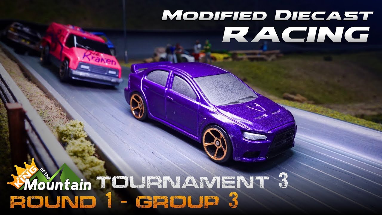 KotM Tournament 3 🏁 Round 1-3 Modified Diecast Car Racing