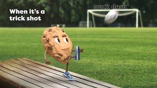 chips ahoy, when it's a trick shot meme