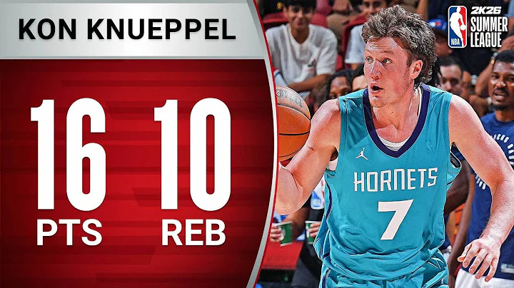 Kon Knueppel Notches DOUBLE-DOUBLE vs Mavericks! | July 14, 2025