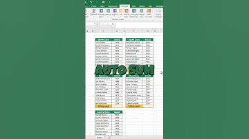 HOW TO QUICK SUM IN EXCEL #shorts