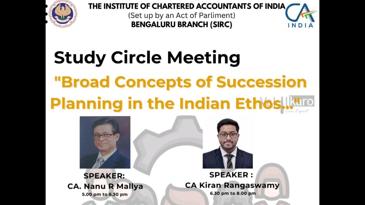 SCM on "Broad Concepts of Succession Planning in the Indian Ethos..."
