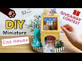 DIY Miniature Cat House 猫の家 (GIVEAWAY CONTEST)