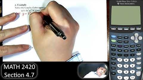 Differential Equations - Section 4.7