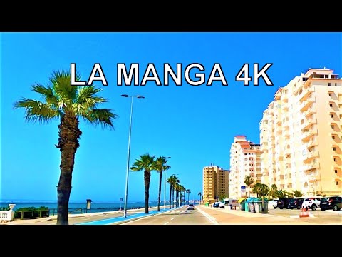 Conduciendo por La Manga del Mar Menor (Cartagena, Murcia, España) 4K Viaje en Coche