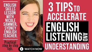 3 Tips To Accelerate Your Listening And Understanding -  English Listening Skills Development Video