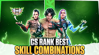 AFTER UPDATE - CS RANK BEST SKILL COMBINATIONS || BEST CHARACTER COMBINATION FOR CS RANK