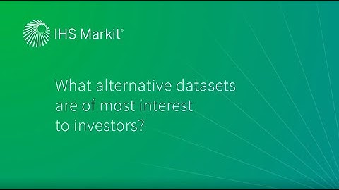 Alternative datasets of interest to investors