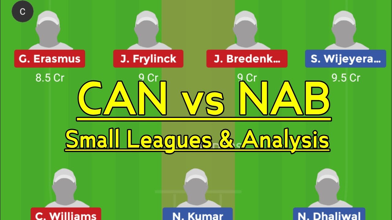 CAN vs NAM | Dream 11 Prediction