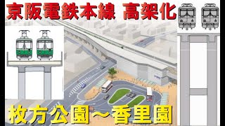 【2029年完成予定】京阪電鉄高架化計画～連続立体交差事業