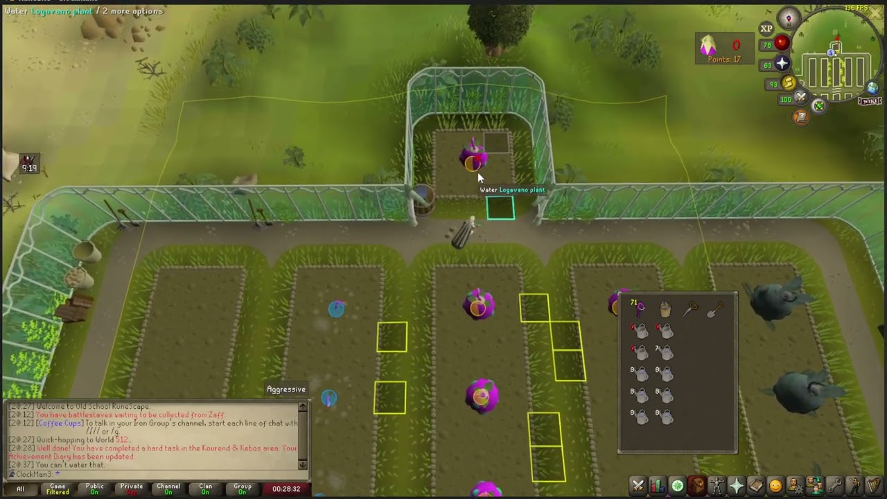 Osrs Tithe Farm 25x4 Method Maximum Points And Xp Per Hour You