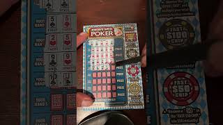 Joker's Wild Poker $5 Scratch Off!#scratchoff #lottery #poker #winning