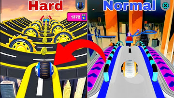 Going Balls Reverse Night Mode – Hardest Speedrun vs Normal! iOS/Android #Gaming #Ball