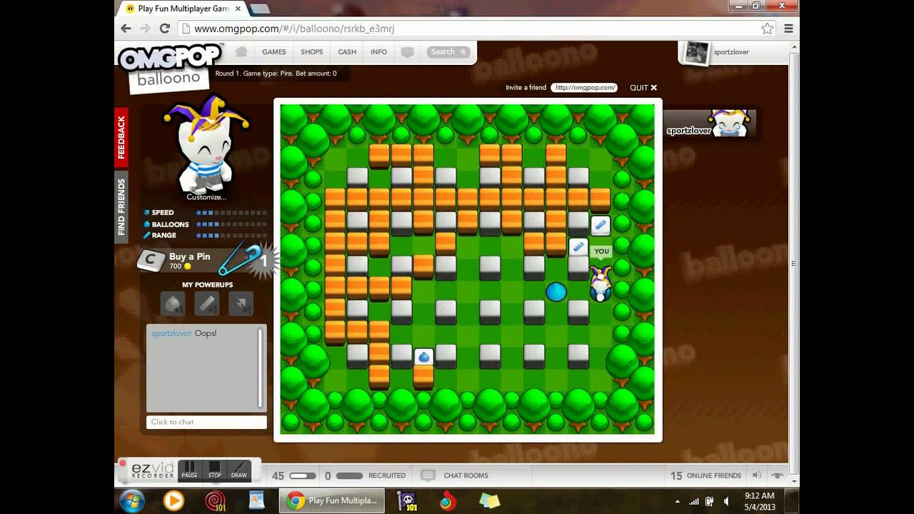 omgpop playing balloono - YouTube