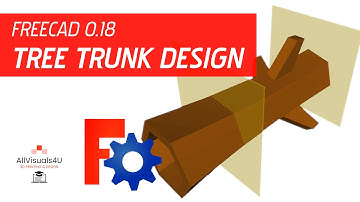 FreeCAD 0.18 | Beginner Tutorial - Datum Planes And Lofting - 3D Modeling Low Poly Tree Trunk