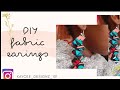 How to make fabric earings||Latest  african print designs||ankara diy project #African accessories