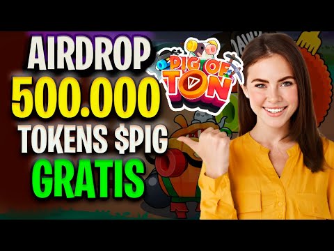 500.000 $PIG GRATIS!! NOVO AIRDROP PAGANDO 100% GRATUITO I PIG OF TON