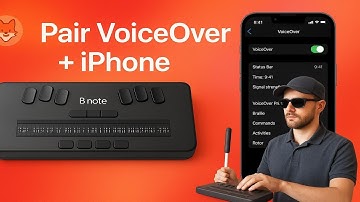 Tutorial: Hoe je de Bnote Braille-display koppelt met VoiceOver op de iPhone