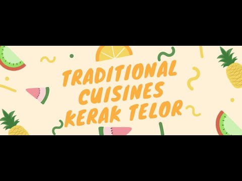 JAKARTA TRADITIONAL CUISINES "KERAK TELOR". 
