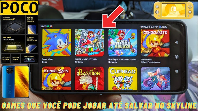 Como rodar jogos do Nintendo Switch no Android com o Skyline